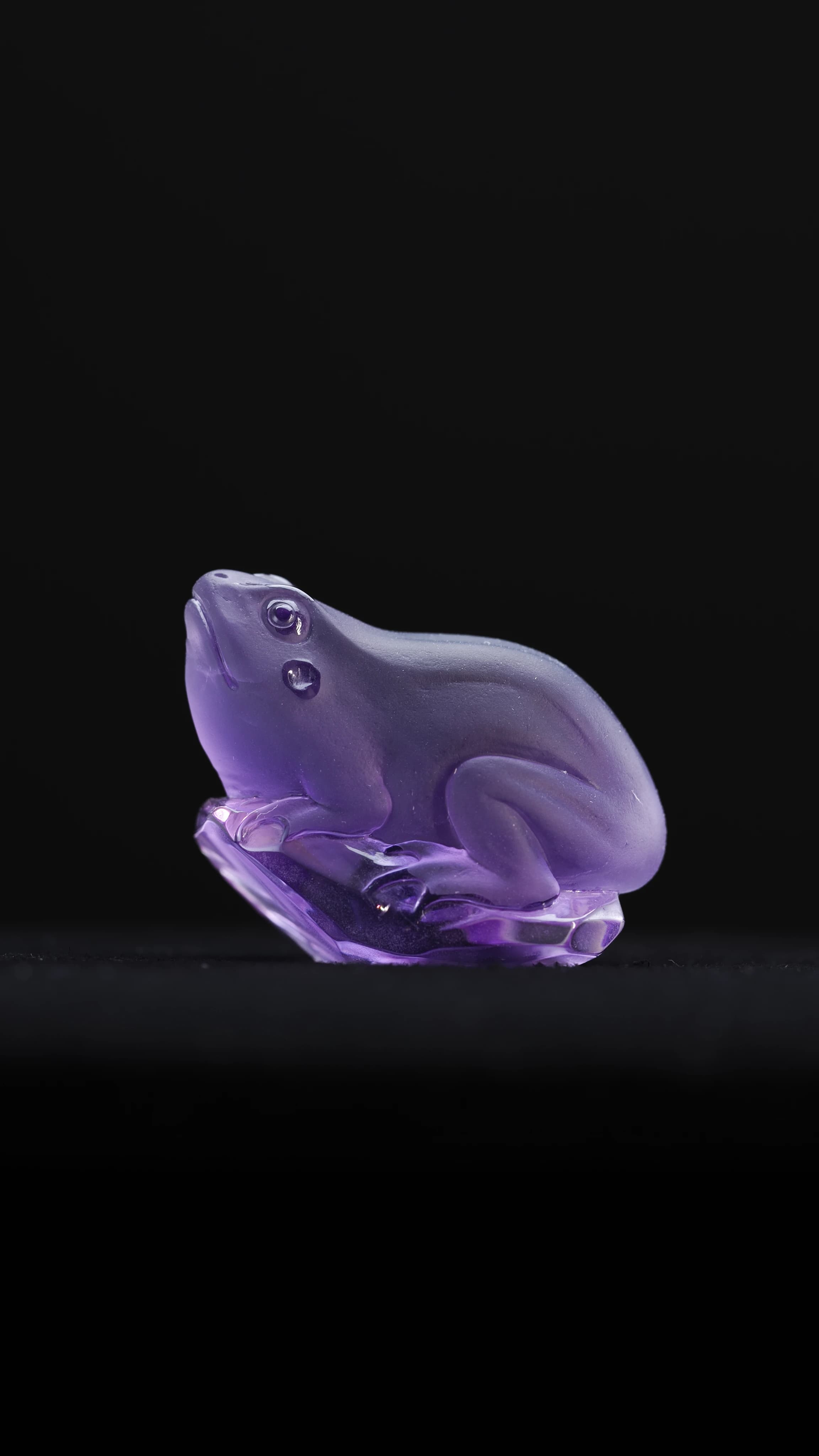 Amethyst Frog — Amethyst — Carvings