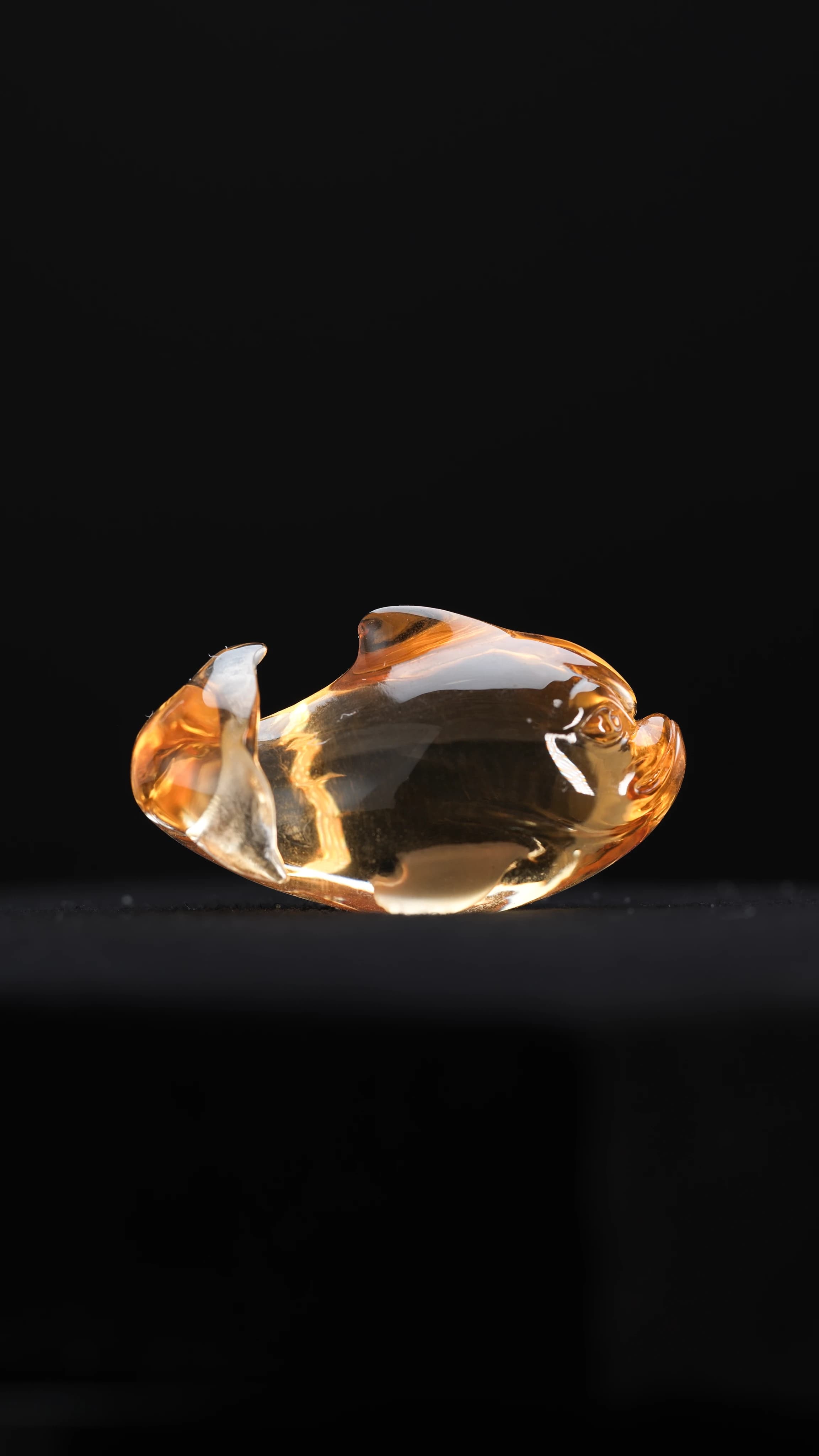 Citrine Dolphin — Citrine — Carvings