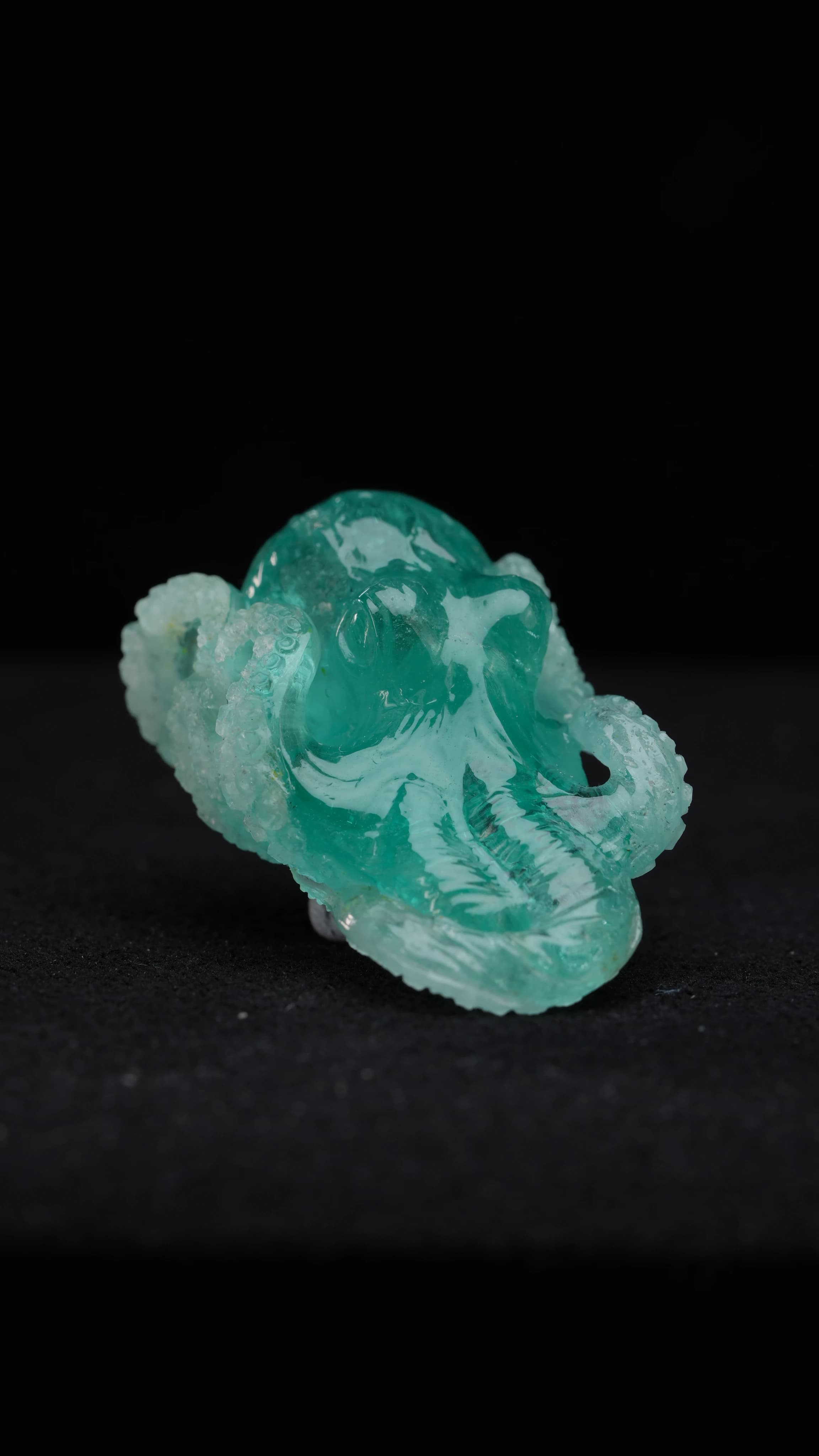 Emerald Octopus — Emerald — Carvings