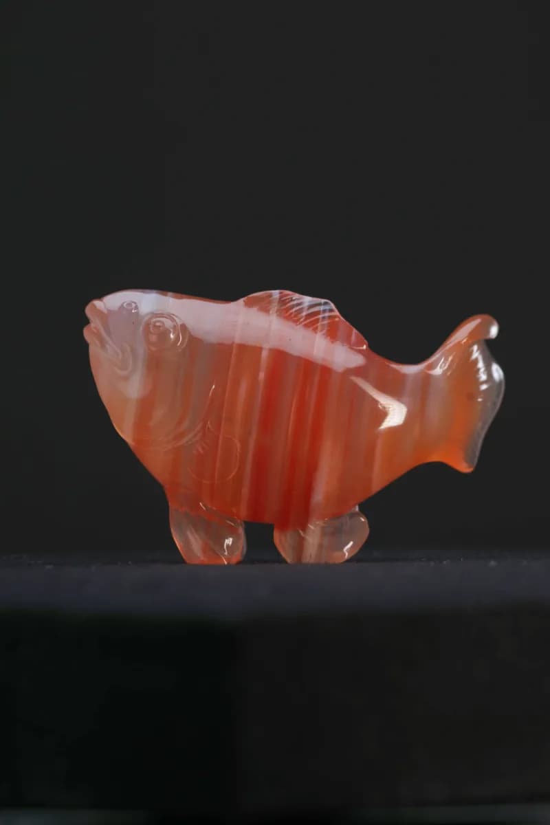 Nanhong Agate fish — Agate — Carvings