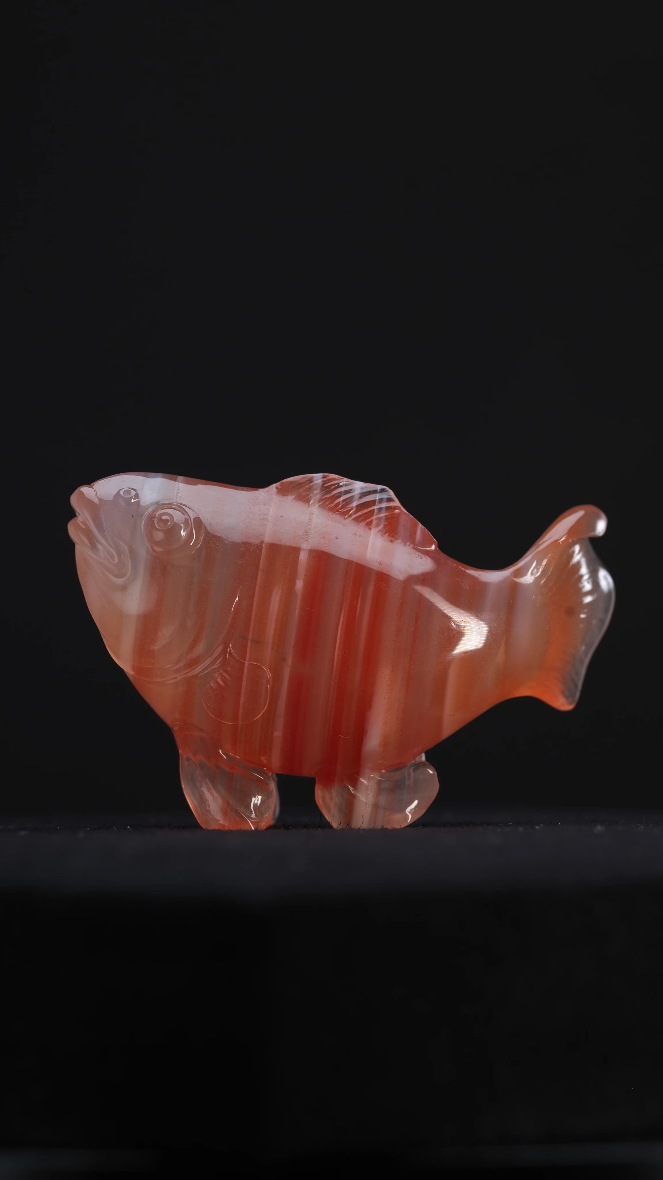Nanhong Agate Fish — Agate — Carvings