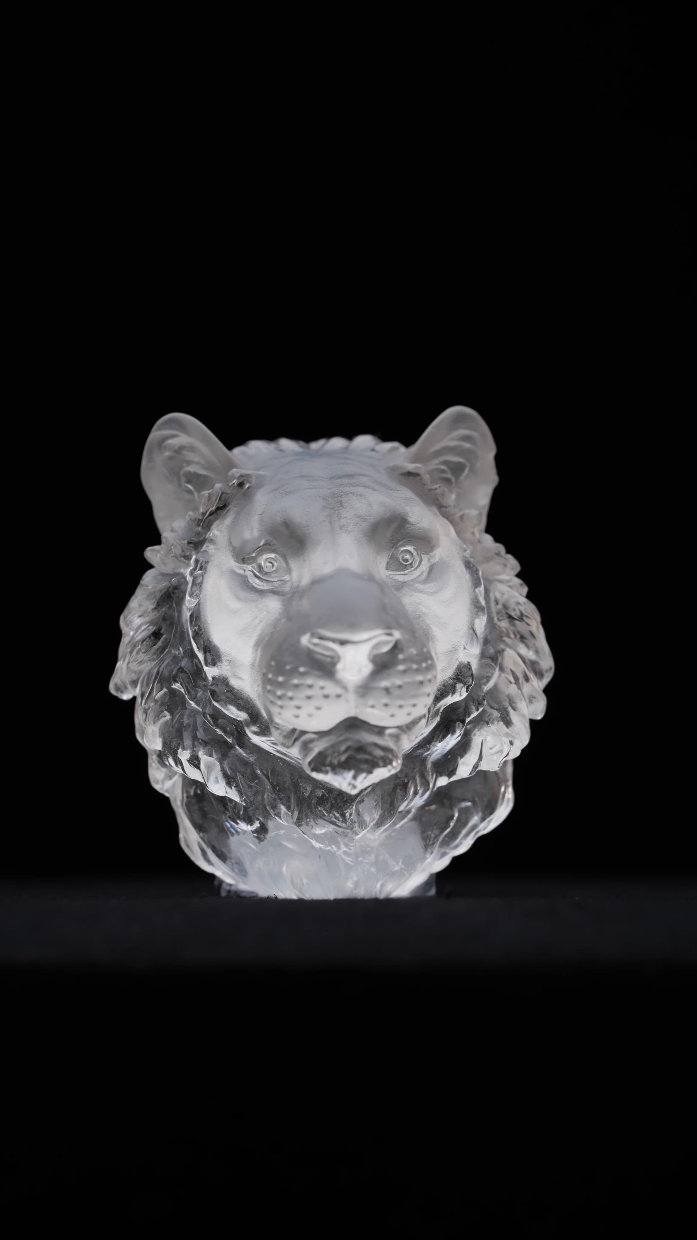 Clear Quartz Lion — Clear Quartz — Carvings