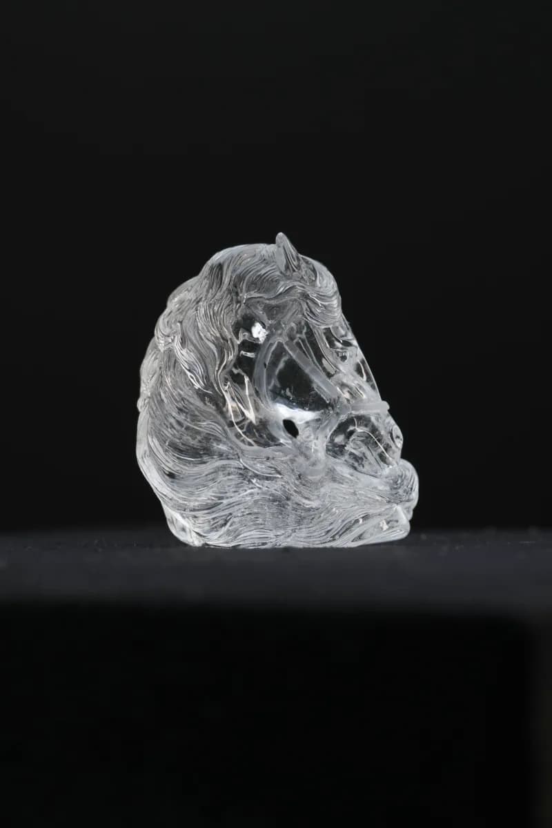 Clear Quartz Horse Head — Clear Quartz — Carvings