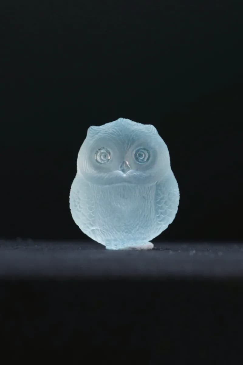 Aquamarine Owl  — Aquamarine — Carvings