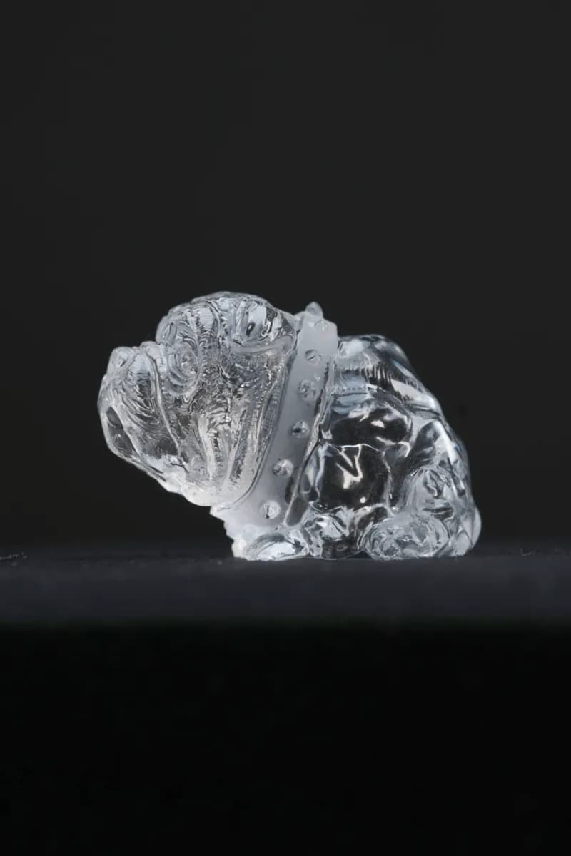 Clear Quartz Dog — Clear Quartz — Carvings