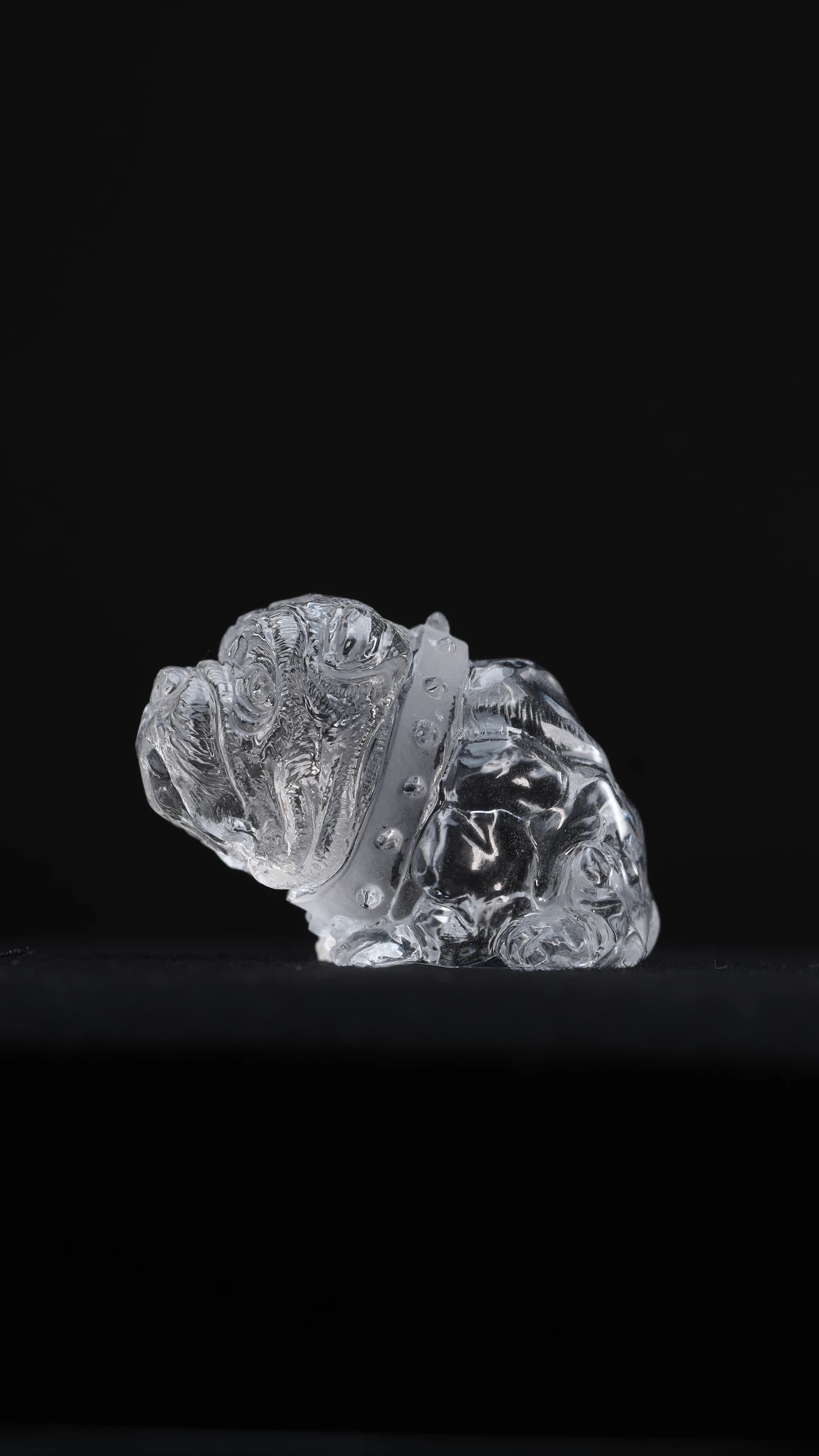 Clear Quartz Dog — Clear Quartz — Carvings