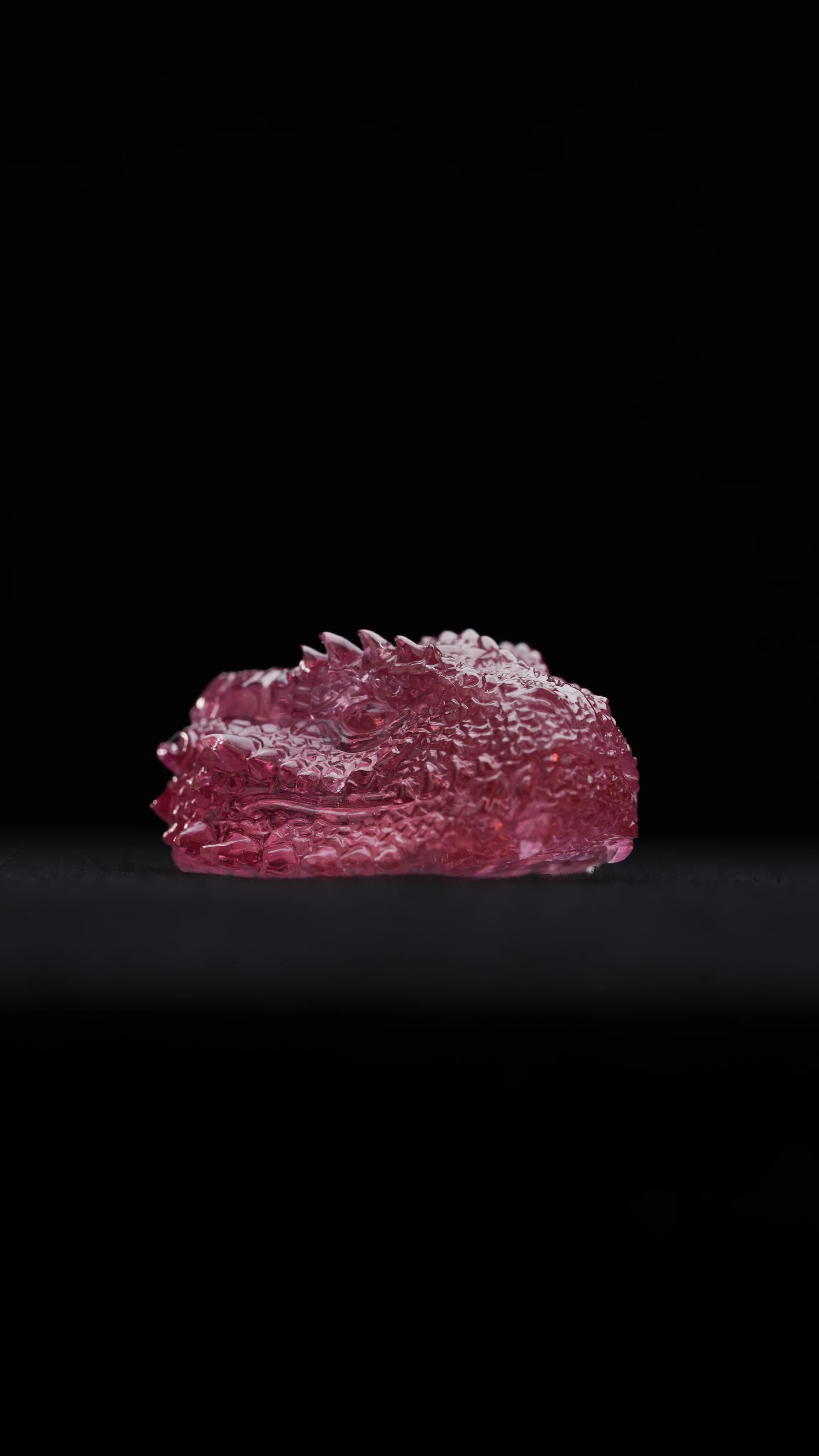Tourmaline Dragon Head — Tourmaline — Carvings