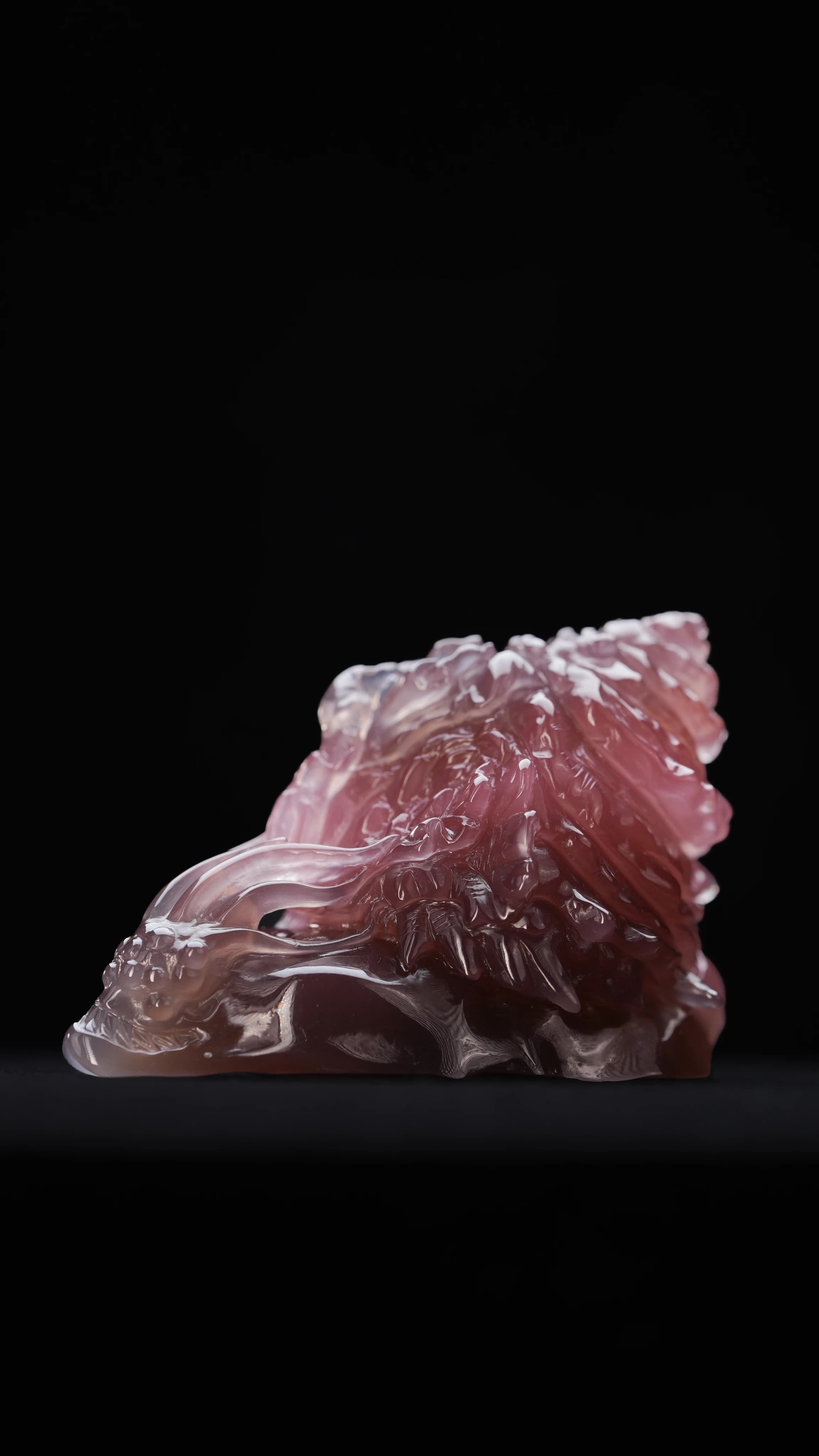 Nanhong Agate Fierce Snail — Agate — Carvings