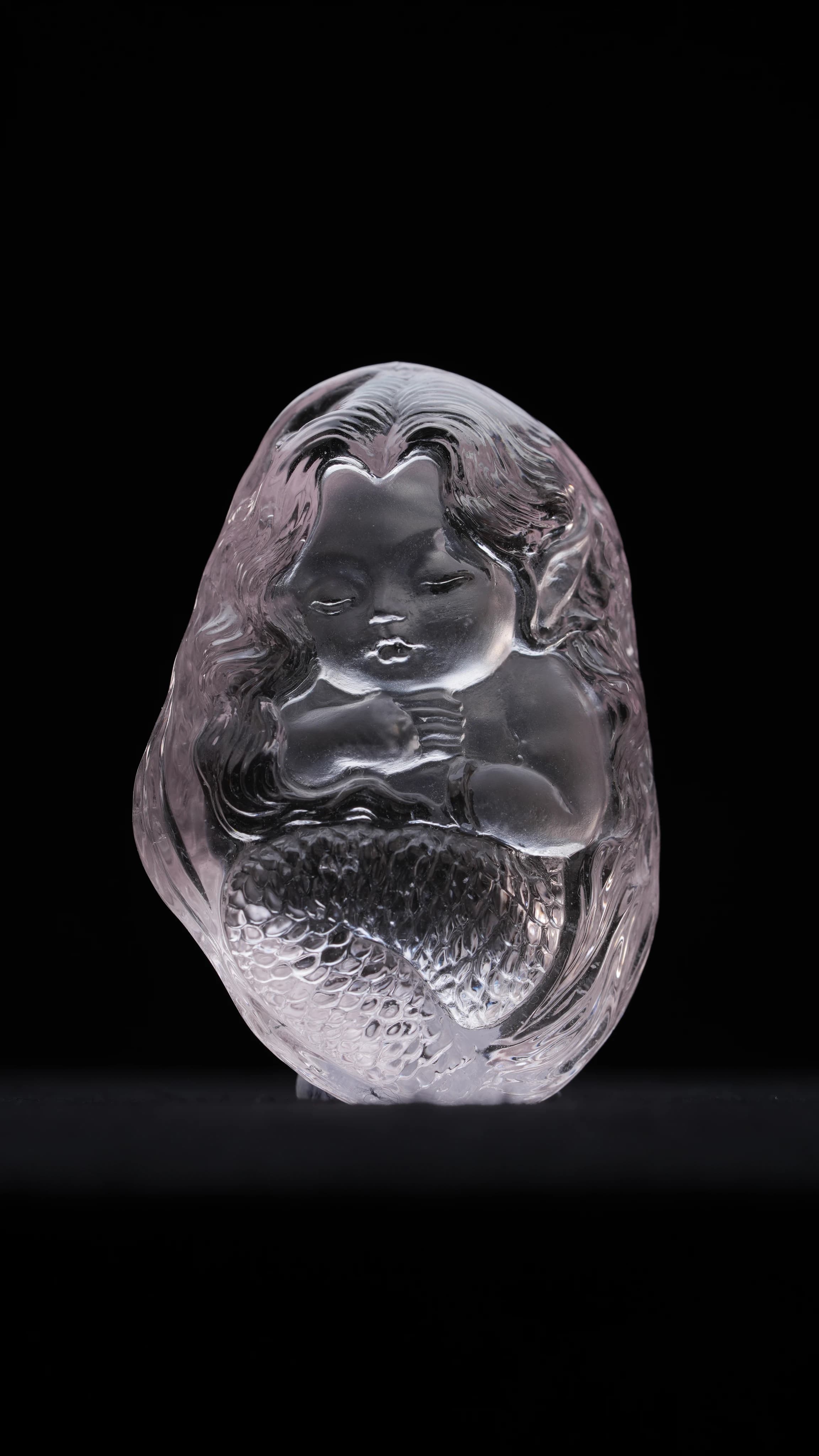 Morganite Baby Mermaid — Morganite — Carvings
