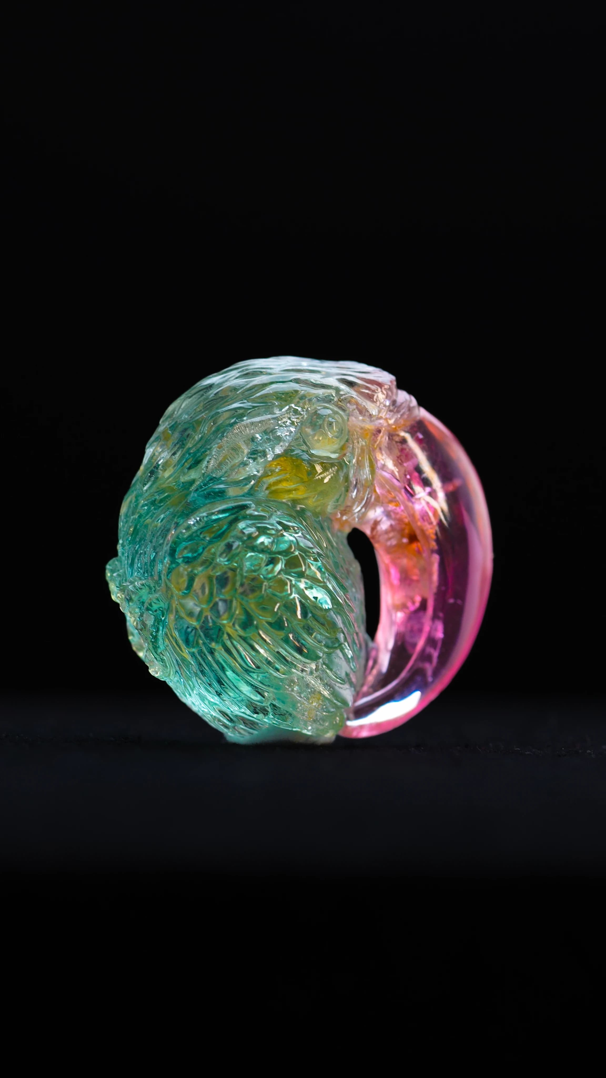 Tourmaline Toucan — Tourmaline — Carvings